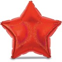 45cm Red Holographic Dazzler Star Balloon