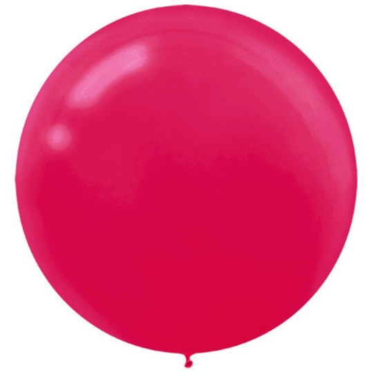 60cm Apple Red Latex Balloons (Pack of 4)