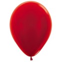 30cm Sempertex Metallic Red Latex Balloons (Pack of 100)