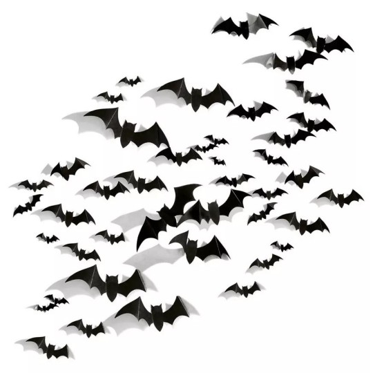 Black Bat Cardboard Cutouts (Pack of 30)