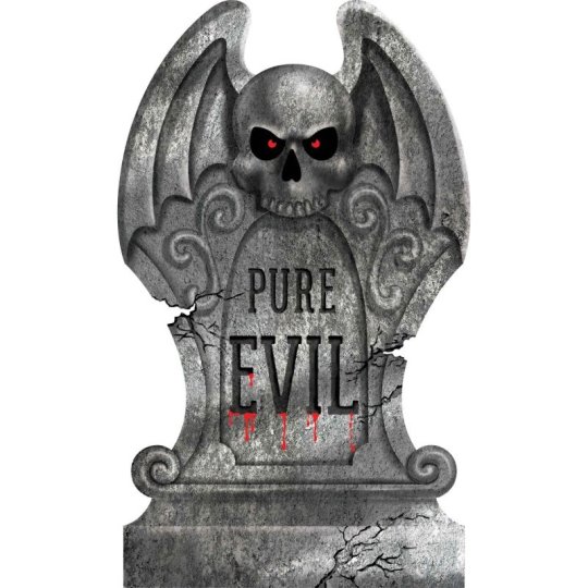 Styrofoam Pure Evil Tombstone