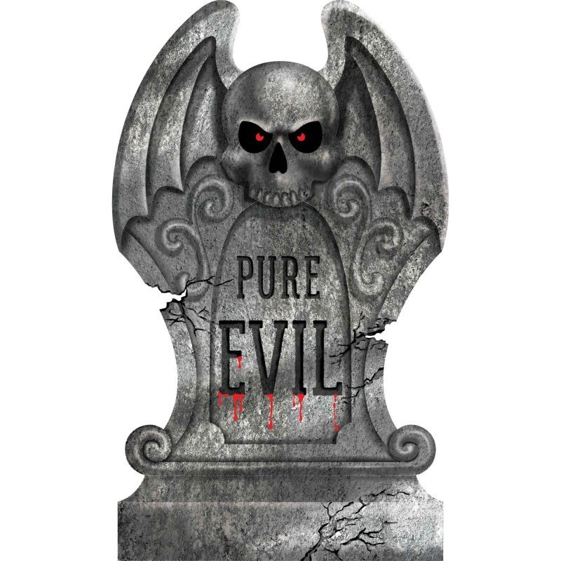 Styrofoam Pure Evil Tombstone