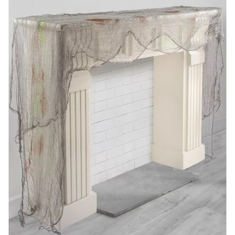 Halloween Grey Gauze Draping (Pack of 2)