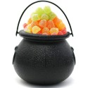 Plastic Mini Black Cauldrons Favour Pails (Pack of 12)
