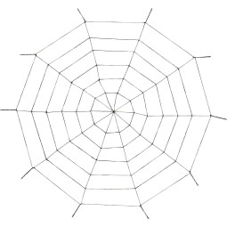 Giant 1.5m Rope Spider Web