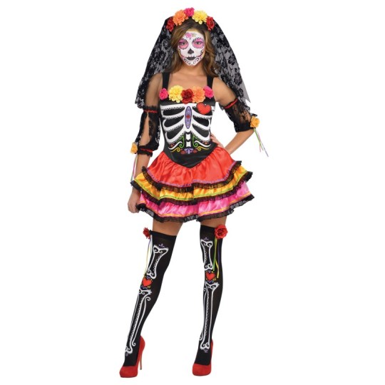 Day of the Dead Senorita Women's Costume Size 8-10