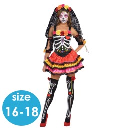 Day of the Dead Senorita Women's Costume Size 16-18