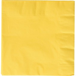 Yellow Large Paper Napkins (Pack of 20)