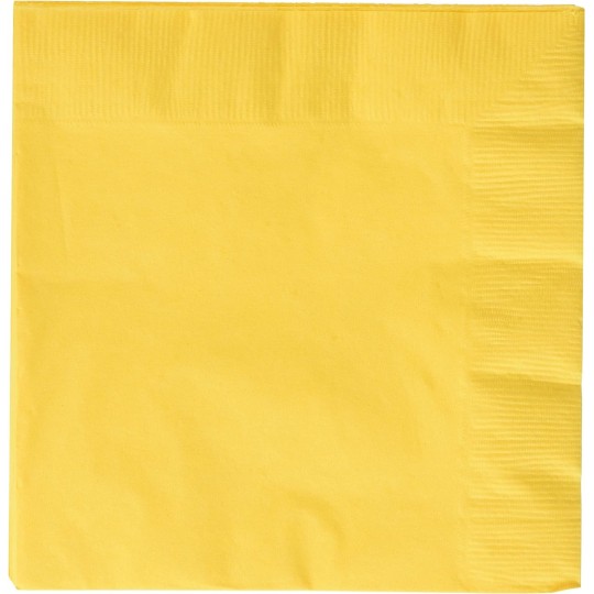 Yellow Large Paper Napkins (Pack of 20)