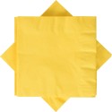 Yellow Large Paper Napkins (Pack of 20)