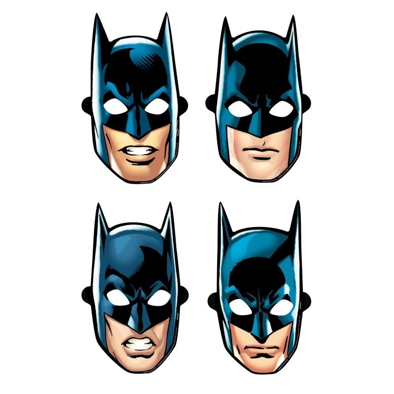 Batman Party Masks (Pack of 8)