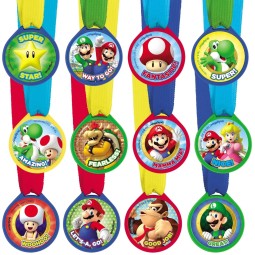 Super Mario Award Medals (Pack of 12)