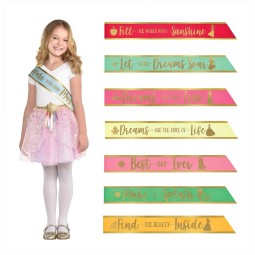 Disney Princess Birthday Sashes (Pack of 8)