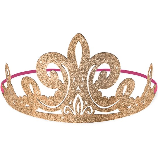 Glitter Disney Princess Paper Tiaras (Pack of 8)