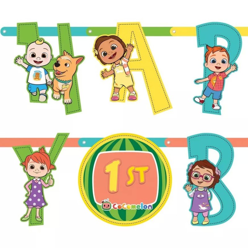 Cocomelon Birthday Banner Kit | CoComelon Party Supplies