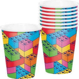 Block Bash Paper Cups (Pack of 8)