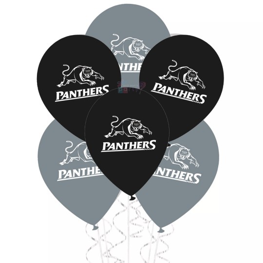 NRL Penrith Panthers Latex Balloons (Pack of 6)