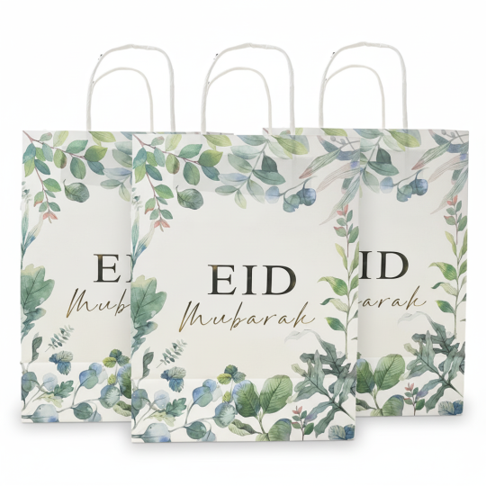 Eid Mubarak Paper Gift Bags (Pack of 3)