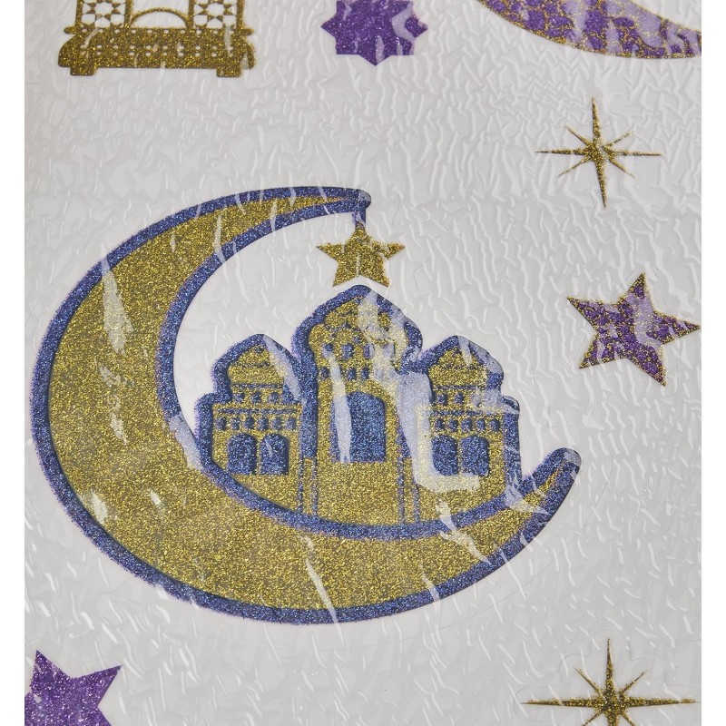 Glitter Eid Window Decoration Decals (Set of 15)