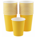 266ml Yellow Paper Cups (Pack of 20)