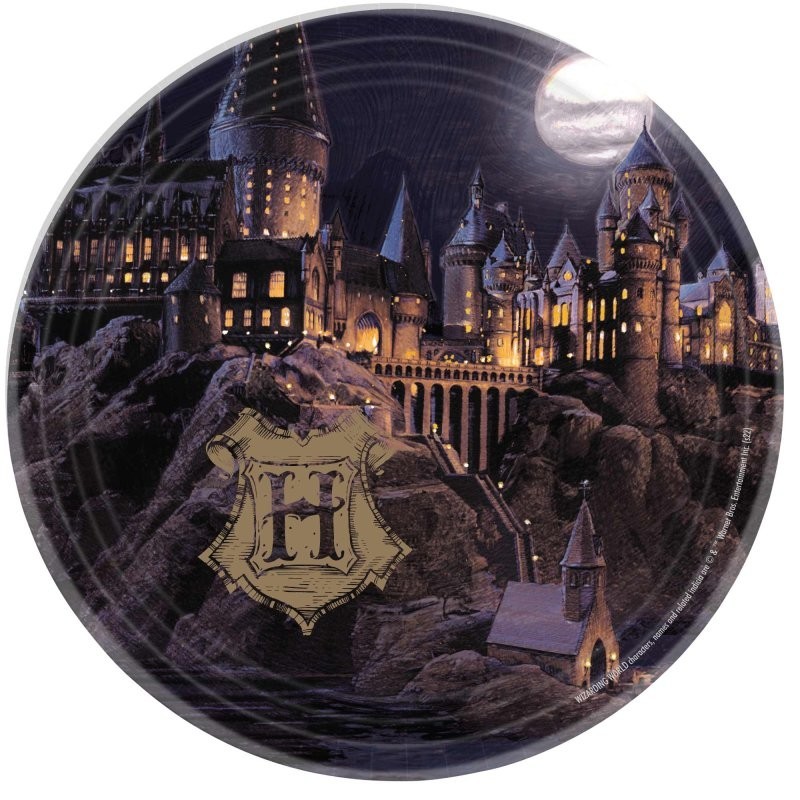 Harry Potter Hogwarts Large Paper Plates (Pack of 8)