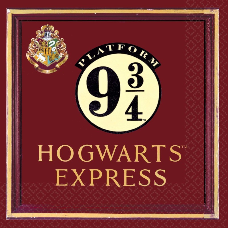 Harry Potter Hogwarts Large Paper Napkins (Pack of 16)