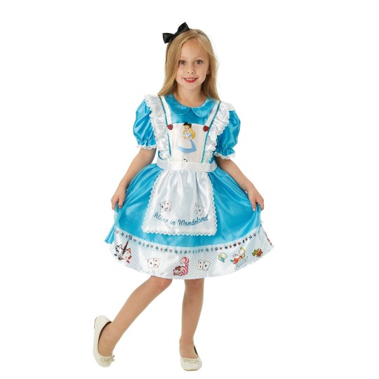 Alice in Wonderland Deluxe Girls Costume