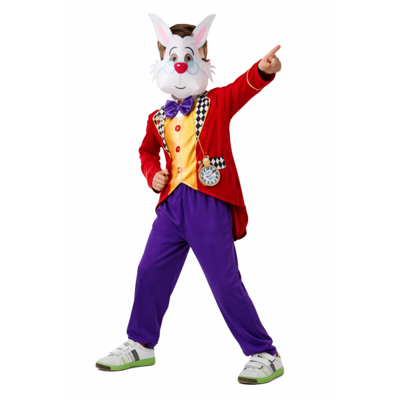 White Rabbit Alice in Wonderland Kids Costume
