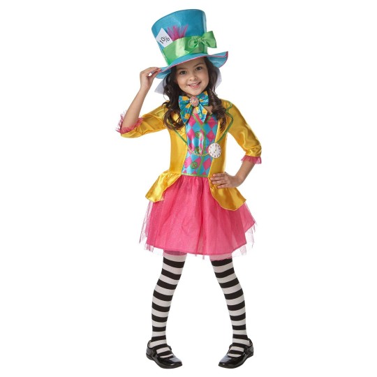 Mad Hatter Deluxe Girls Costume