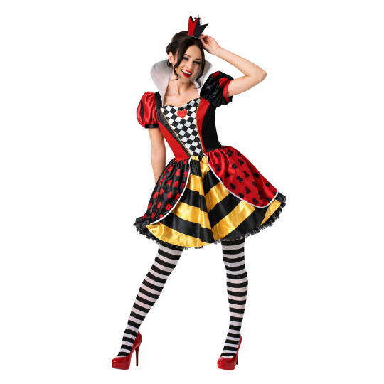 Adult Queen of Hearts Deluxe Womens Costume