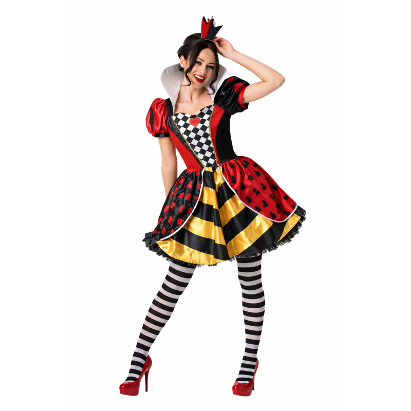 Adult Queen of Hearts Deluxe Womens Costume