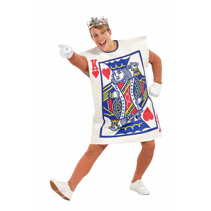Adult King of Hearts Playing Card Costume