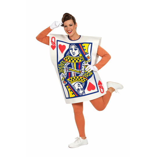Adult Queen of Hearts Playing Card Costume | Alice in Wonderland Party Supplies