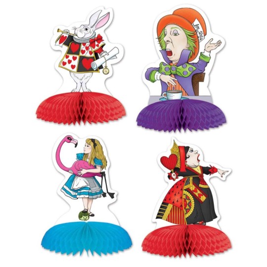 Alice in Wonderland Mini Centrepieces (Pack of 4)