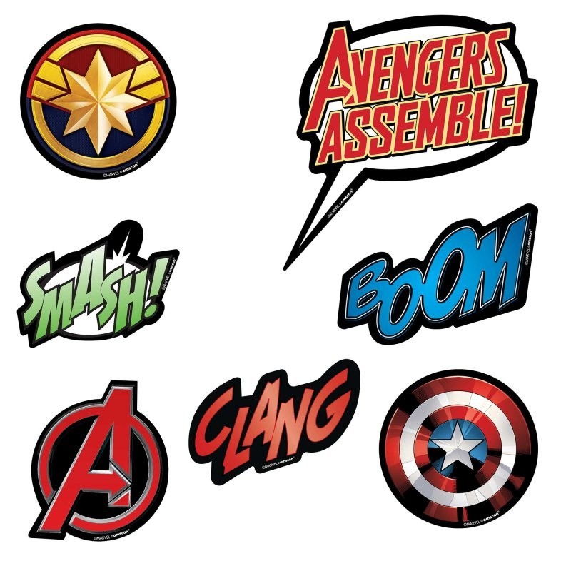 Marvel Avengers Vinyl Decals (Pack of 14)