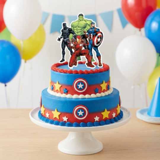 Acrylic Marvel Avengers Cake Topper