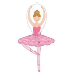 109cm Shaped Ballerina Girl Birthday Foil Balloon