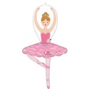 109cm Shaped Ballerina Girl Birthday Foil Balloon