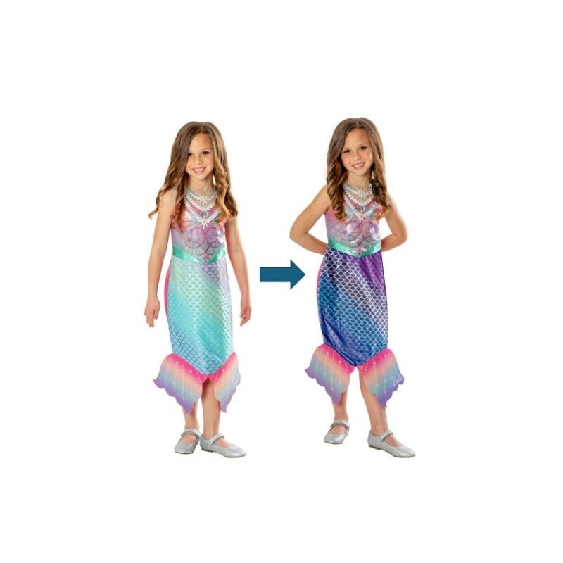 Barbie Colour Change Mermaid Girls Costume