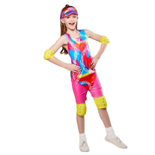 Rollerskate Barbie Girls Costume
