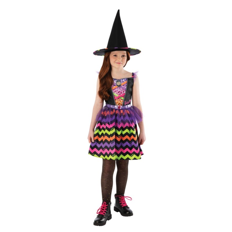 Colourful Witch Barbie Girls Costume