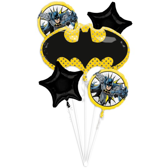 Batman Balloon Bouquet (Set of 5)