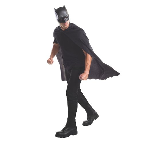 Mens Batman Cape & Mask Set