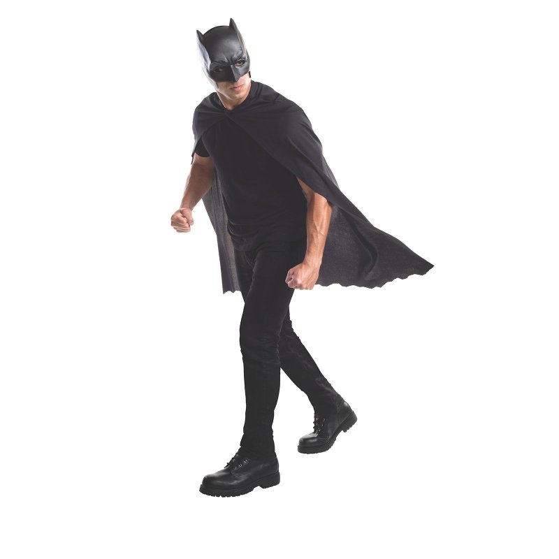Mens Batman Cape & Mask Set