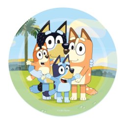 Bluey Small Paper Plates (Pack of 8) | Bluey Party Supplies