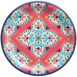 Boho Vibes Small Paper Plates (Pack of 8)