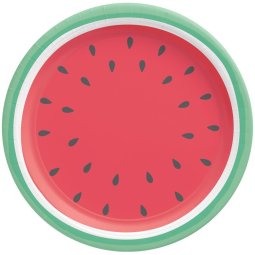 Tutti Frutti Summer Watermelon Large Plates (Pack of 8)