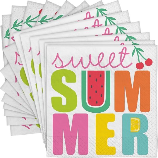 Sweet Summer Large Paper Napkins (Pack of 16)