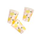 Summer Picnic Lemon Paper Cups (Pack of 8)