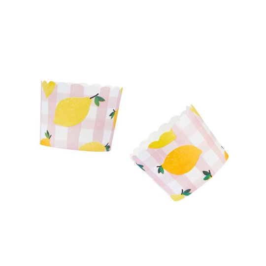 Summer Picnic Lemon Paper Treat Cups (Pack of 12)